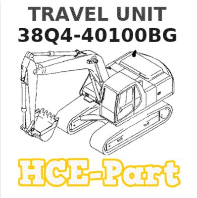 38Q4-40100 38Q4-40100BG R140LC-9 के लिए यात्रा इकाई